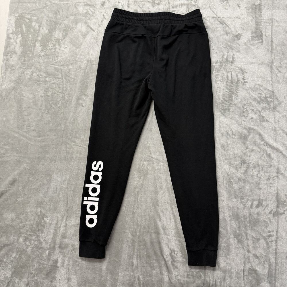 adidas Essentials French Terry Big Logo Jogger Sweatpants Black Size Small